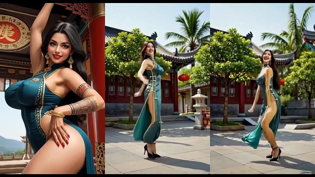 beautiful woman dance, ai animation () beautiful woman dance, ai animation ()