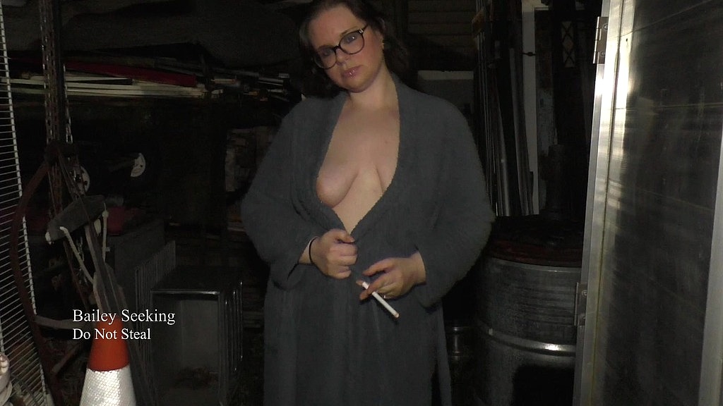 sneaking outside for a naked smoke (Bailey Seeking) sneaking outside for a naked smoke (Bailey Seeking)