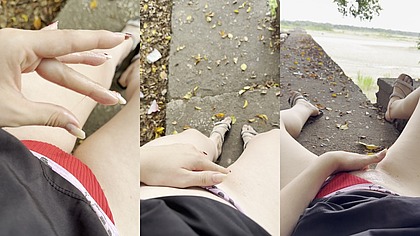 que rico madrugar a follarme el cono al aire libre