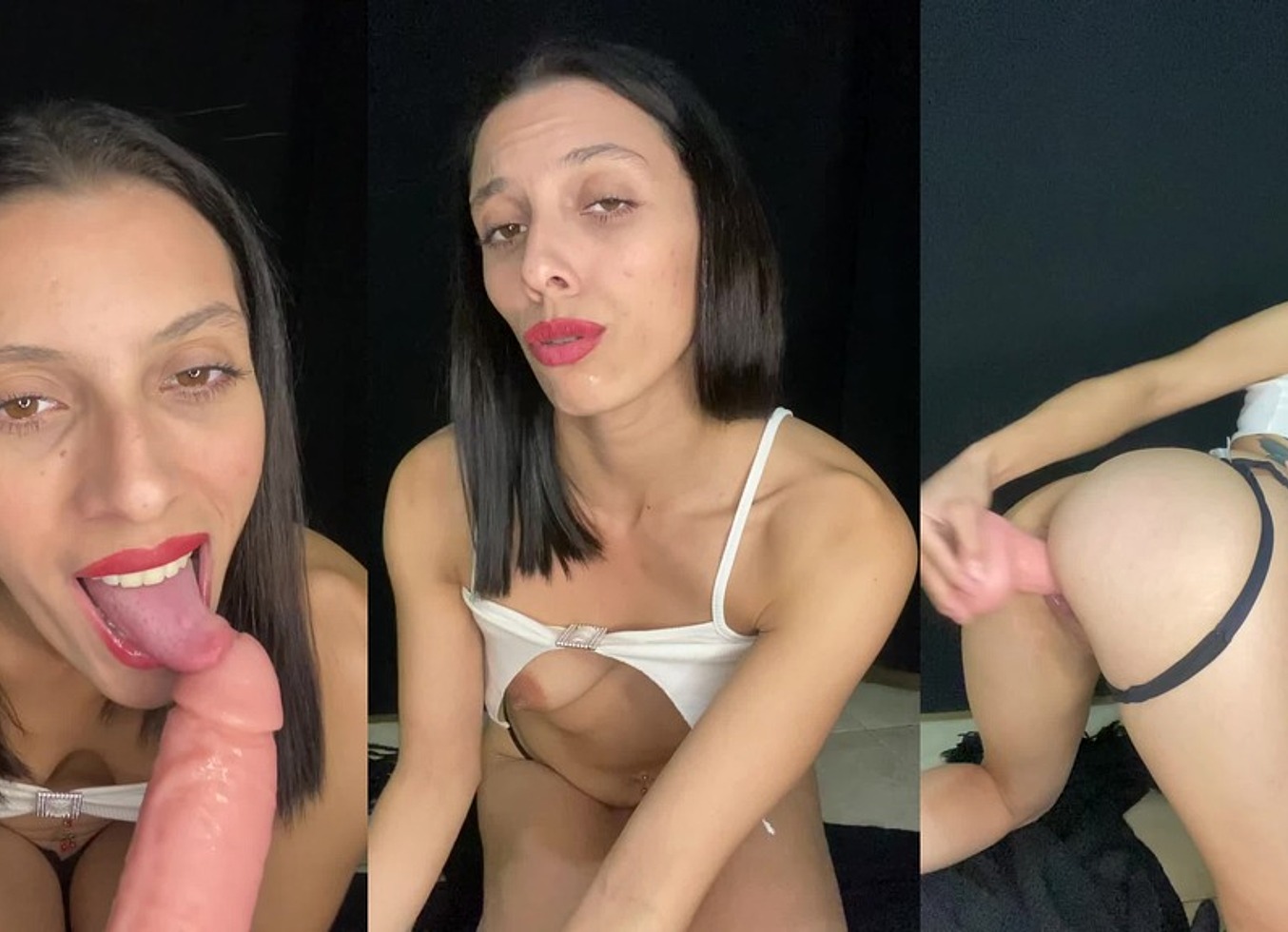 Slutty Argentinian Sucks A Dildo And Fucks It For You While Talking Dirty