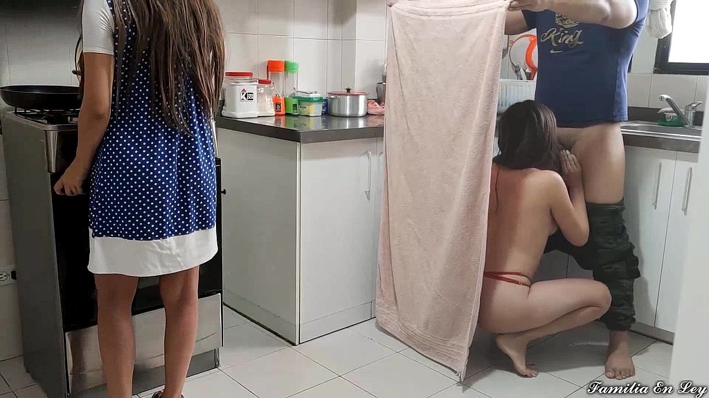 i fuck my stepsister-in-law in the kitchen but my wife discovers us but i cover her with the cloth (Lily 69, Big tego) i fuck my stepsister-in-law in the kitchen but my wife discovers us but i cover her with the cloth (Lily 69, Big tego)