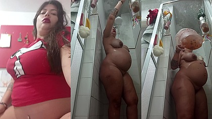 Pamelapantera - - tirando a roupa e tomando banho gostoso