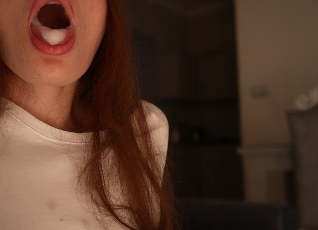 The Neighbor Girl Broke Into My House Again For My Cum (Video With Face)