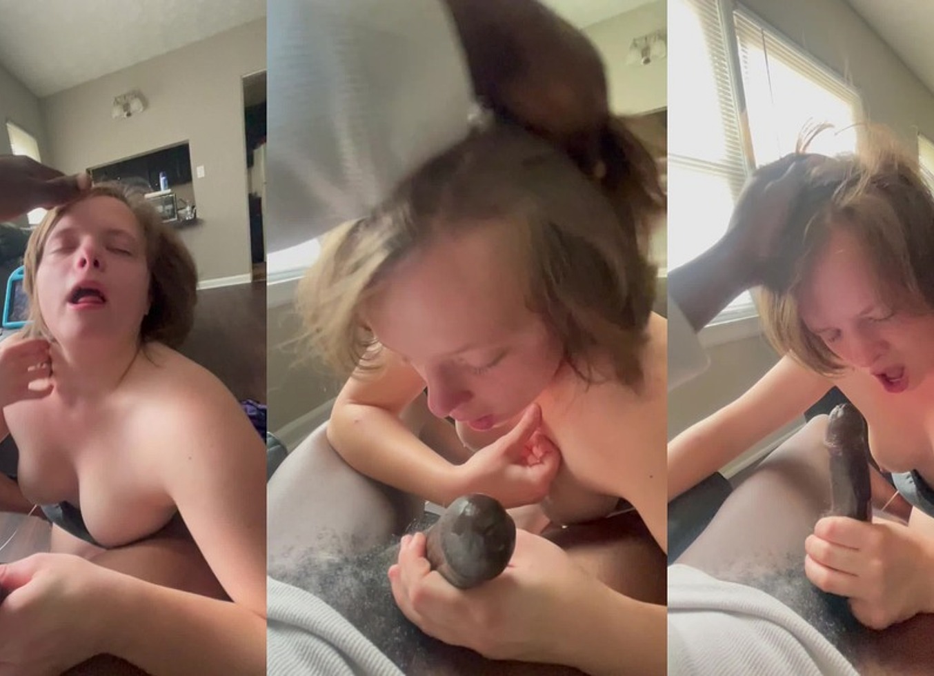 18 Year Old Teen Girl Gets Slapped While She Sucks My Dick