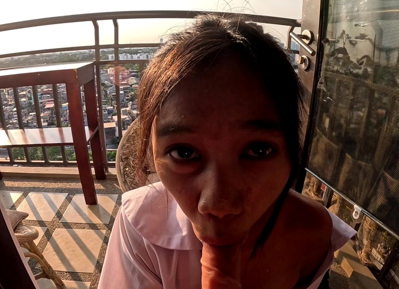 Petite Teen Step-Sister Outdooor POV Masturbation