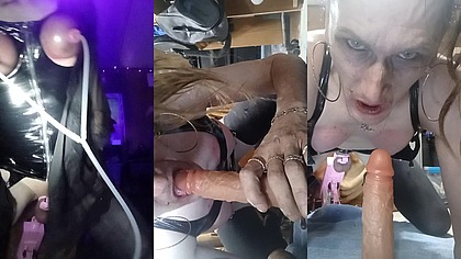 Brandy gets dildos inboth ends