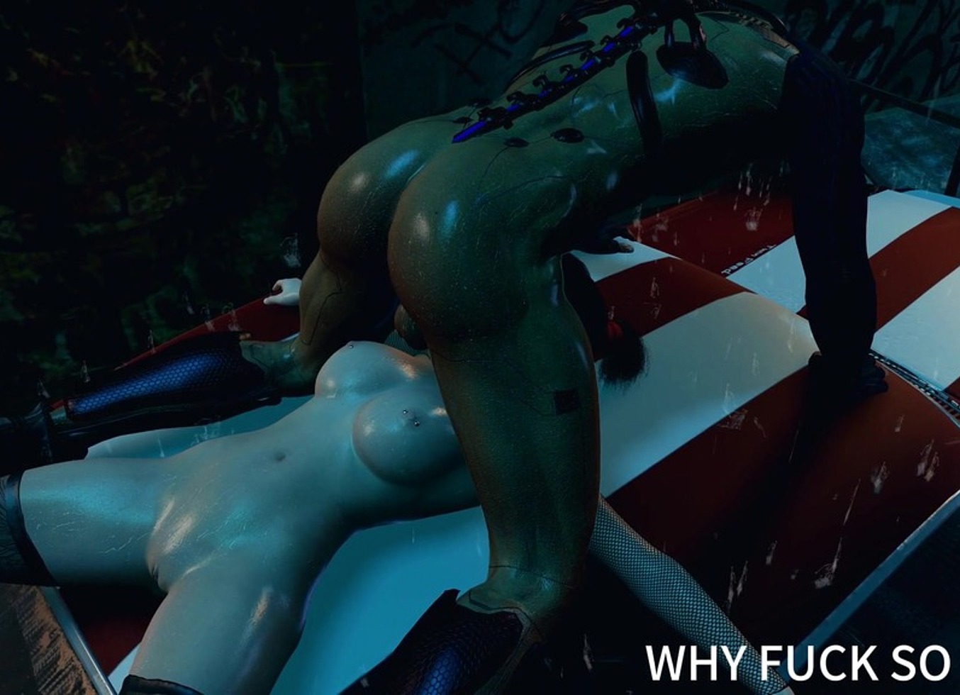 3D Busty Slut Asian Whore Cheating With Big Dick In Public