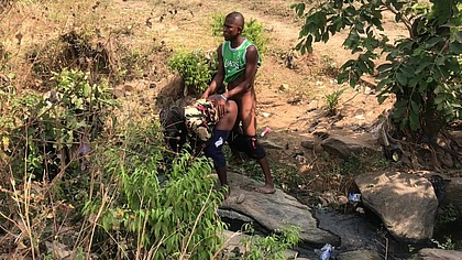 Riverside sex with a River goddess