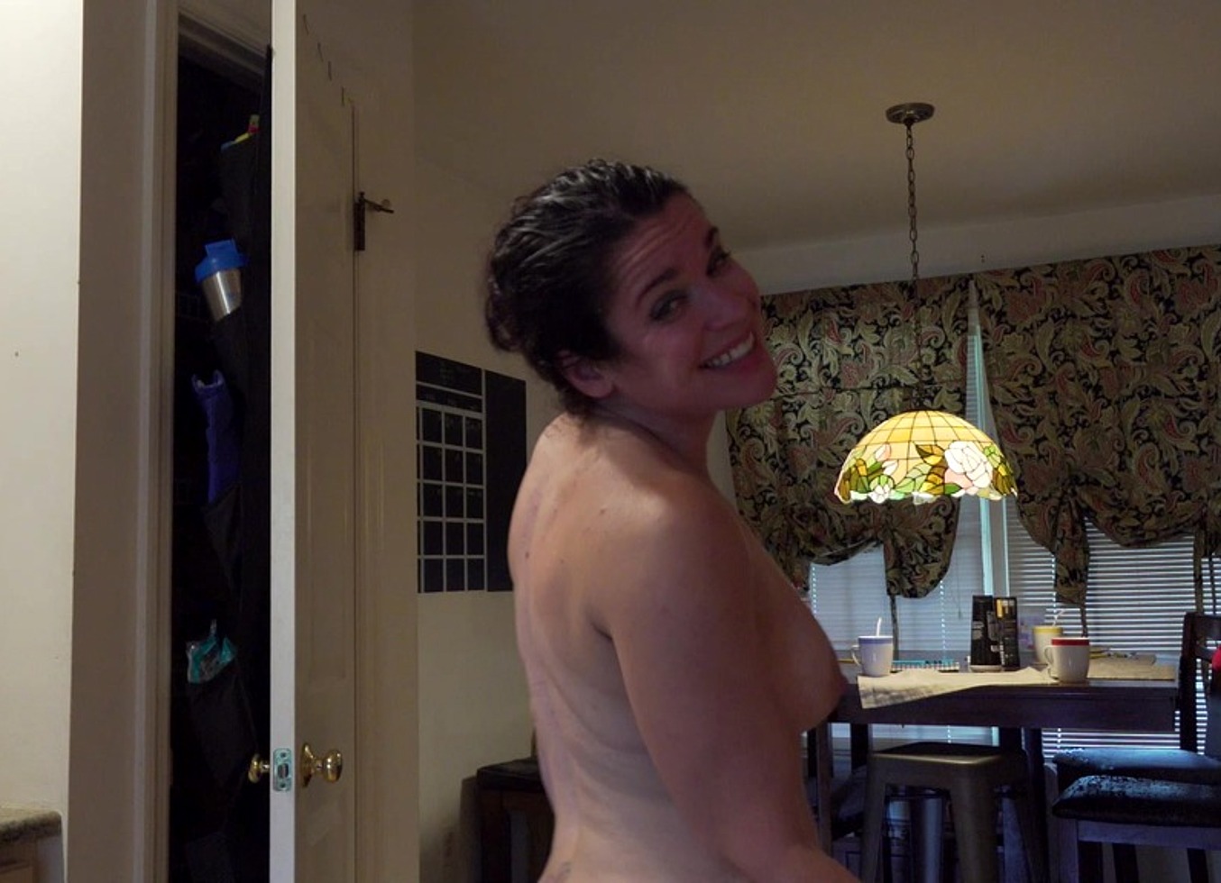 Housewife Doing Dishes Bottomless