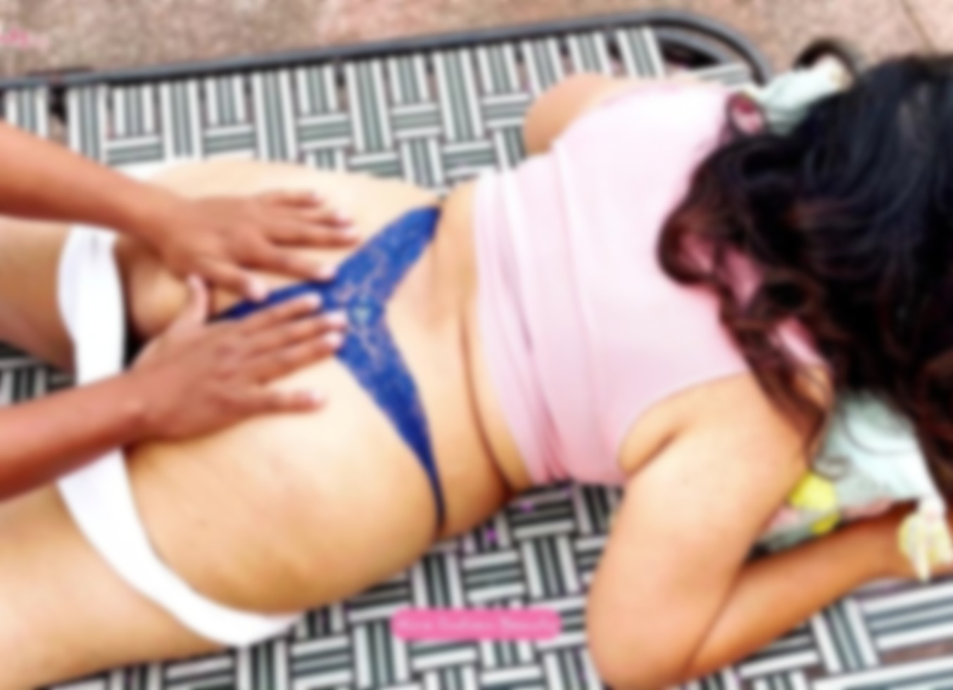 Curvy Desi Wife Cheating Her Husband - Sensual Body Massage, Ass, Armpits And Navel Play By Boyfriend