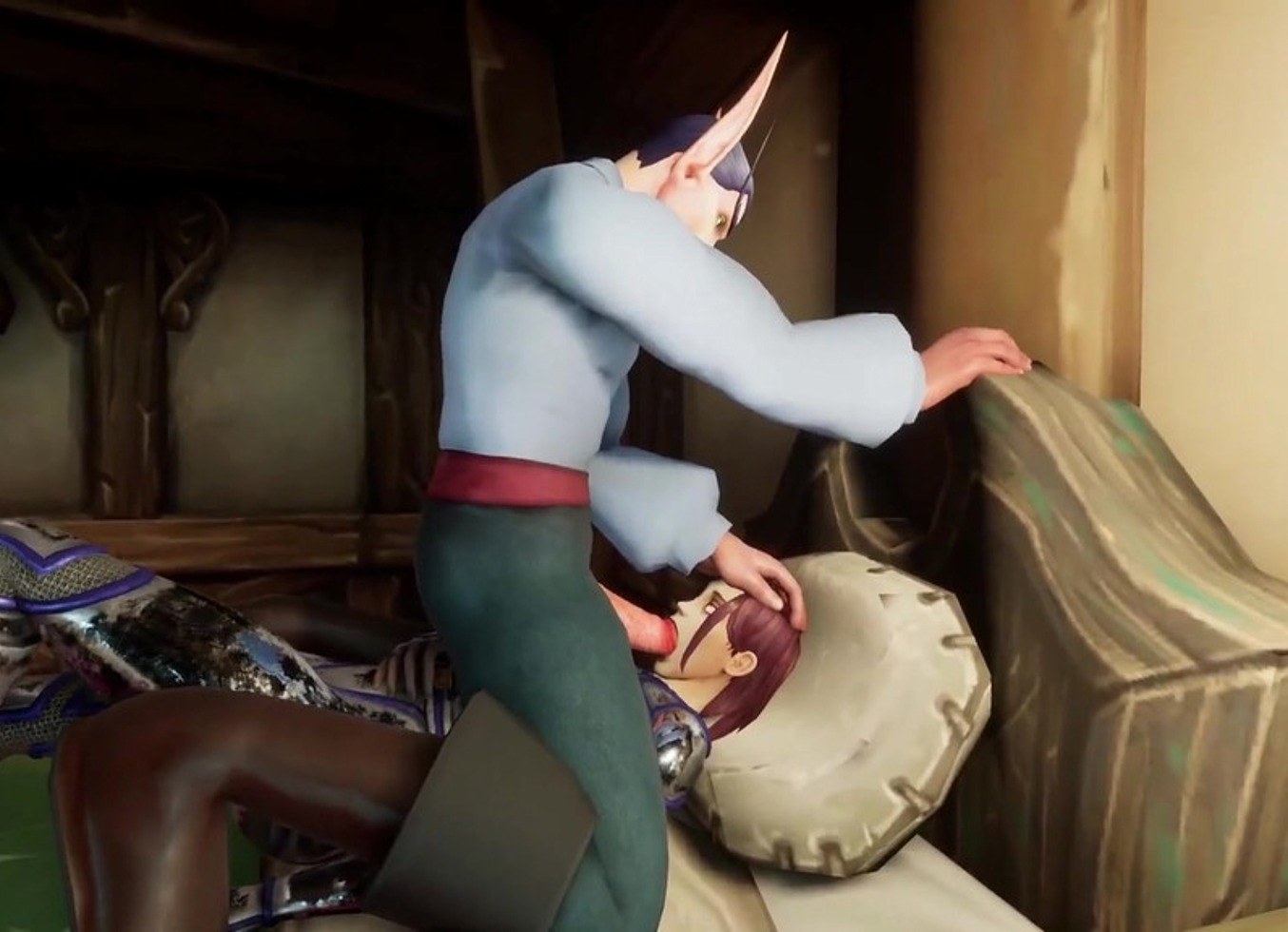 Fucking the Guard Girl in Her Barracks | Warcraft Porn Parody