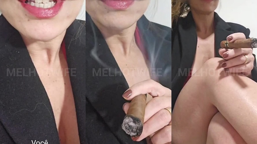 sempre fico cheia de tessao quando fumo.charuto (MelHotwife) sempre fico cheia de tessao quando fumo.charuto (MelHotwife)