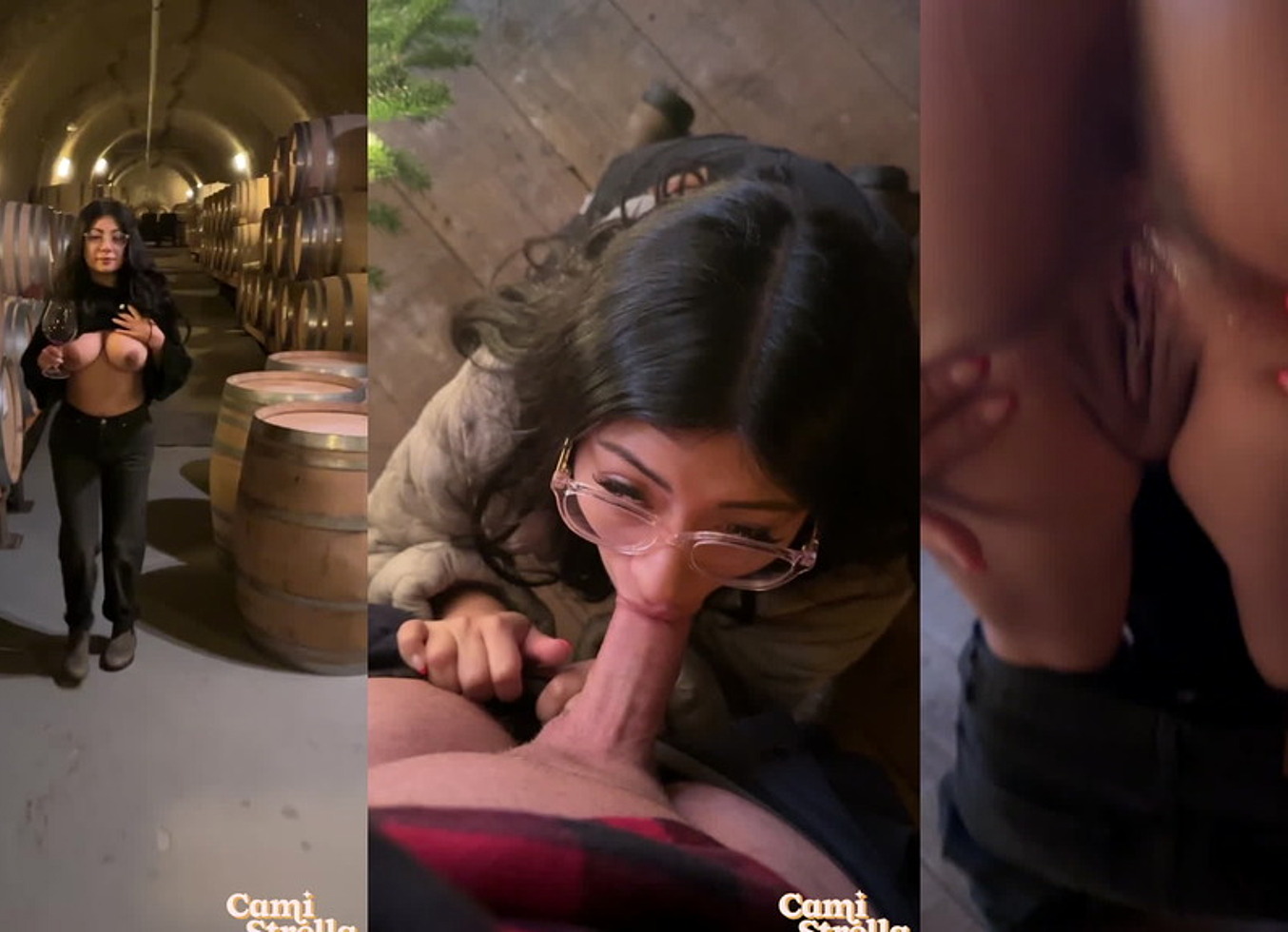 Mesmerizing Latina Cami Strella Getting Cum Tipsy On Wine Tasting Date