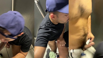 FODI O VENDEDOR DO QUIOSQUE NO BANHEIRO DA ESTACAO