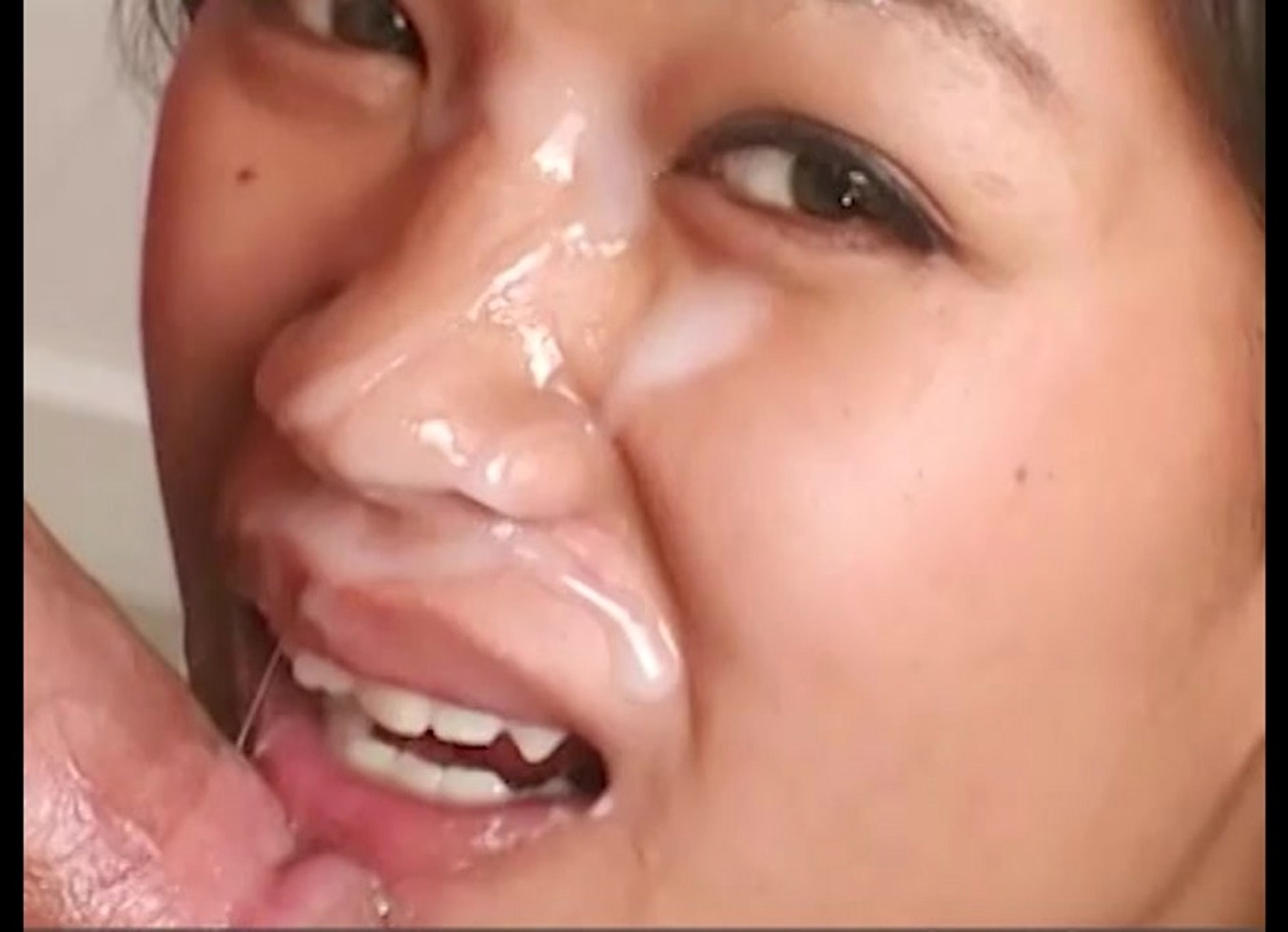 Aliyah Likit Huge Cock POV Blowjob and Huge Cum Facial - Wow! A++