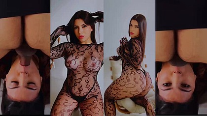 Ele socou o pau todinho na minha garganta e depois fudeu minha bucetinha gostosa