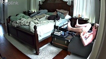 Cam catches MILF taking huge BBC