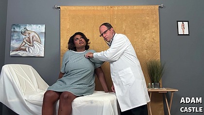 DR PORNO: Anal Exam Fuck With BBW Tgirl