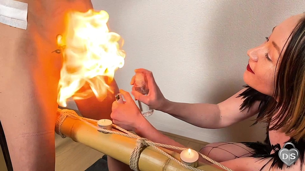 fire play on gorgeous sub slut (Mistress Noir, Raven) fire play on gorgeous sub slut (Mistress Noir, Raven)