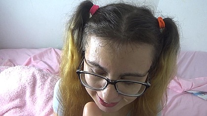 Stepdaddys little whore gets throat training