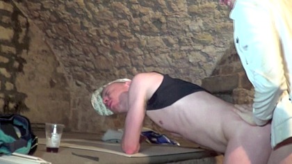 frnech pig fucke din discet basement by striaght badboy in jogging