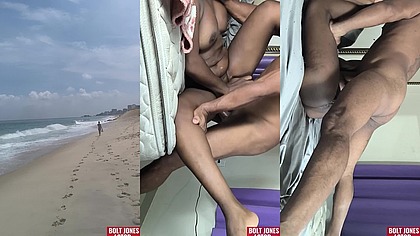 negao de Copacabana de role na praia do Leblon encontra uma negra linda e leva para seu apartamento