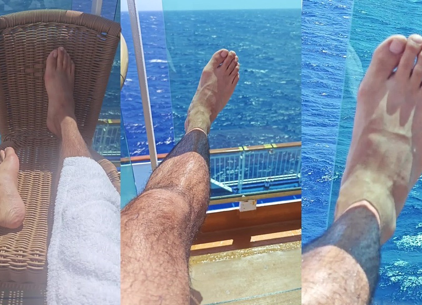 Vacation Big Feet On The Sea