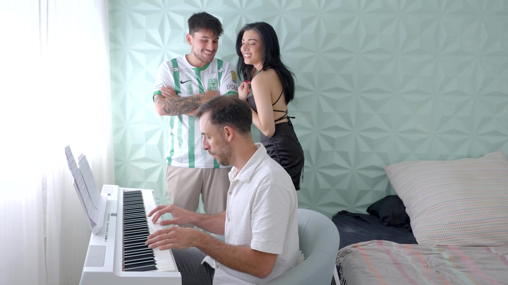 my cuckold boyfriend wants to have a threesome with his best friend: dp, anal creampie! full 4k video