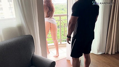 Personal me usou igual puta na frente do corno e gozou no meu cu - karenkiss