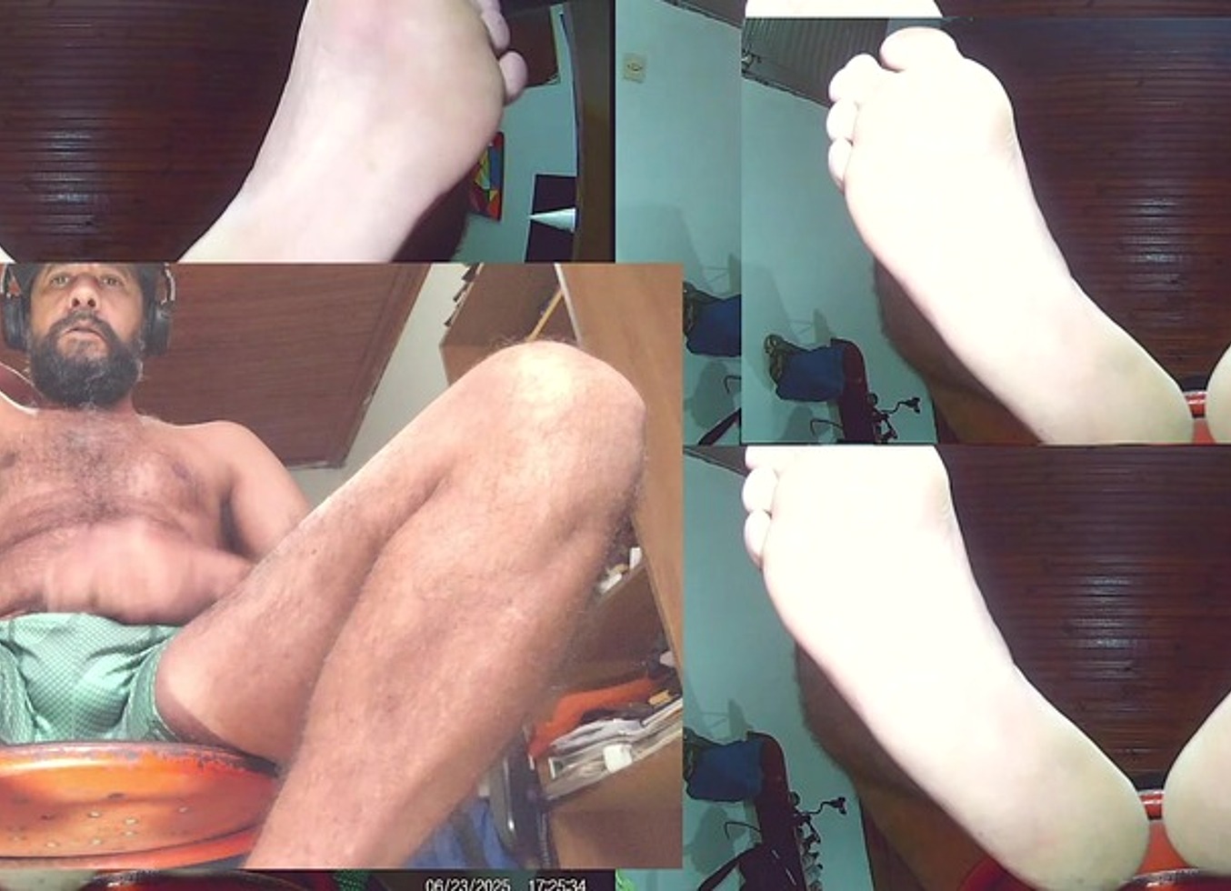 Foot Fetish - White Socks, Green Undie And Feet #Footfetish - Jun 23, 2025