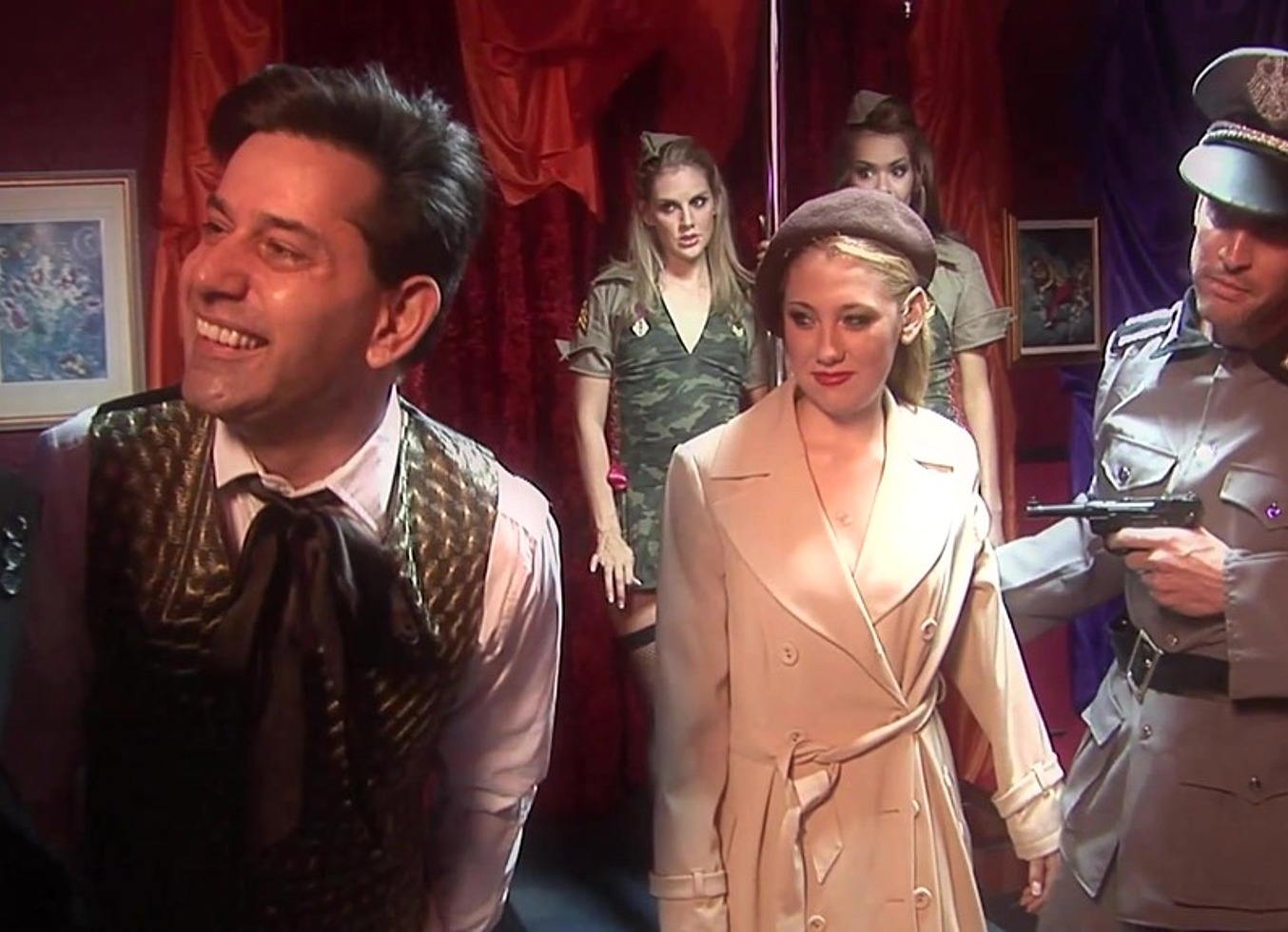 Cabaret Gang Bang Starring Daisy Marie, Brianna Love and Gem Sparkle