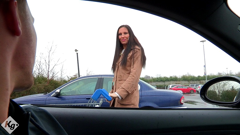 MILF slut picks up a toy boy at the supermarket