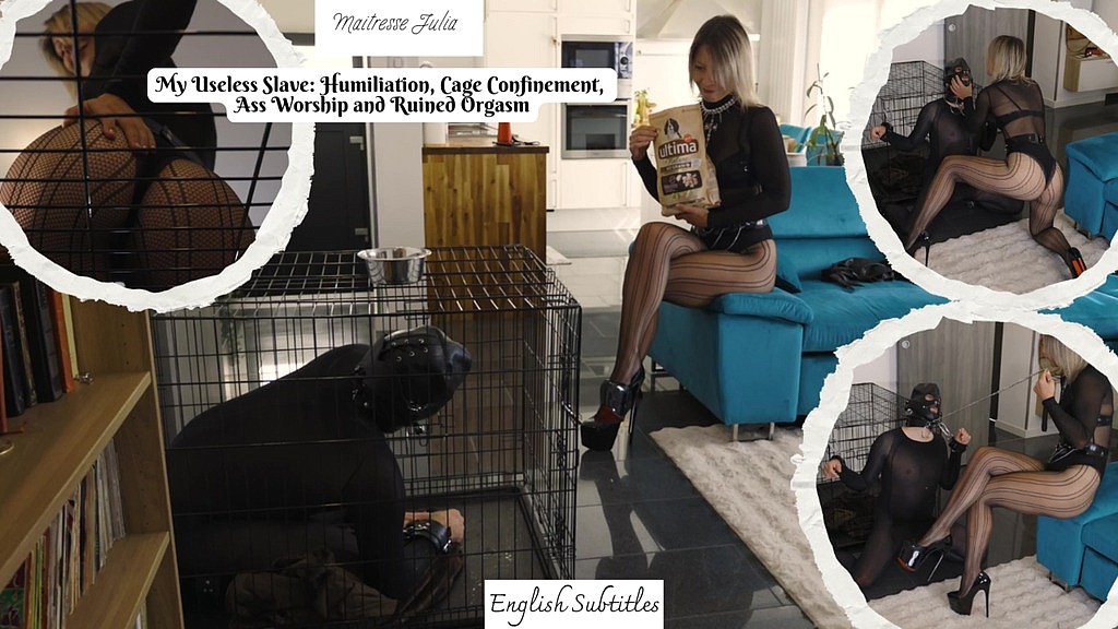 part 1 my useless slave: humiliation, cage confinement, ass worship & ruined - mistress julia (Maitressejulia, KleliaSlave) part 1 my useless slave: humiliation, cage confinement, ass worship & ruined - mistress julia (Maitressejulia, KleliaSlave)