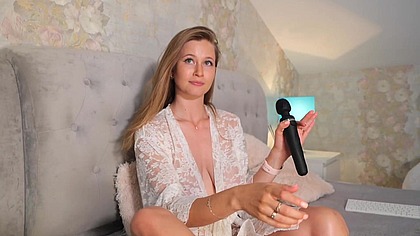 masturbation with a powerful vibrator