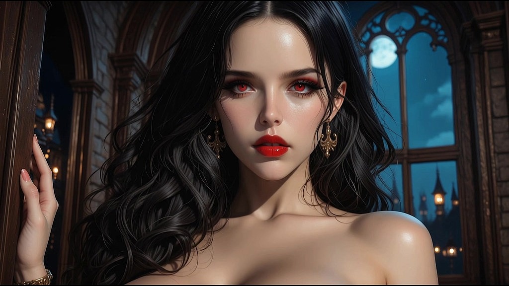 crimson vampire s sexy thirst ~ ai-generated () crimson vampire s sexy thirst ~ ai-generated ()