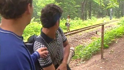 Margot, Anal Threesome in the Railway