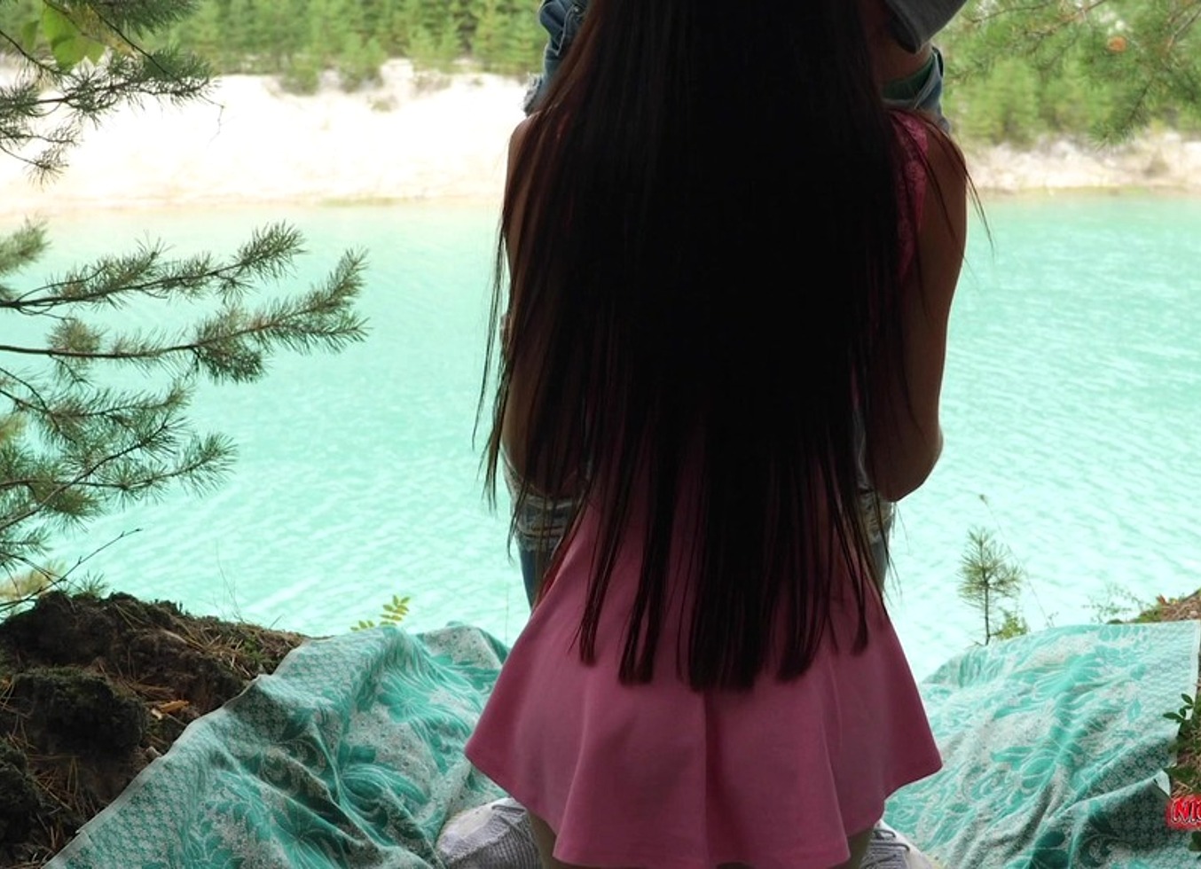 A Passerby Fucked Right on the Lake. Sex in Nature. Public Sex.