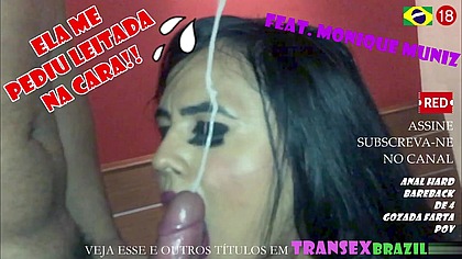 ELA ME PEDIU LEITADA NA CARA! | MONIQUE MUNIZ - INSACIAVEL | hardcore anal | POV | bareback