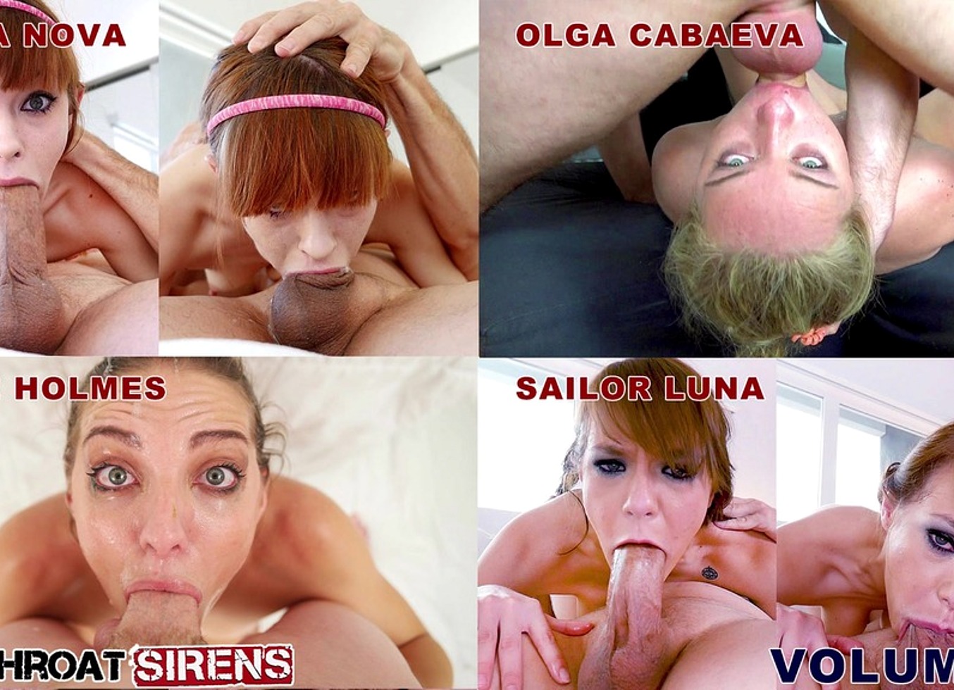 Deepthroat Sirens Compilation - Vol 68 - Deepthroat & Face Fuck Blowjobs Full Scenes Featuring Alexa Nova, Olga Cabaeva Aka Patrizia Berger, Sadie Holmes, Rebecca Vanguard Aka Sailor Luna