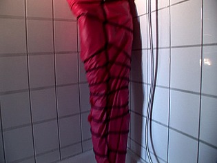 Sexy babe bound & wrapped