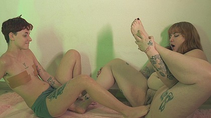 Is It Better For You To Feel My Feet On Your Mouth Or On Your Pussy?