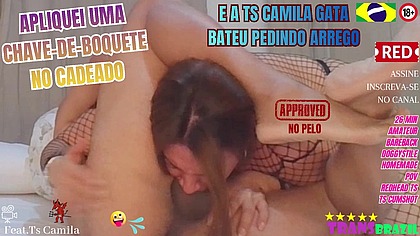 APLIQUEI UMA CHAVE-DE-BOQUETE NO CADEADO E A TS CAMILA GATA BATEU ARREGOU