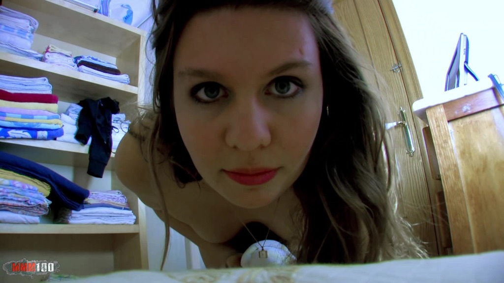 long blond hair babe spied on by her boyfriend