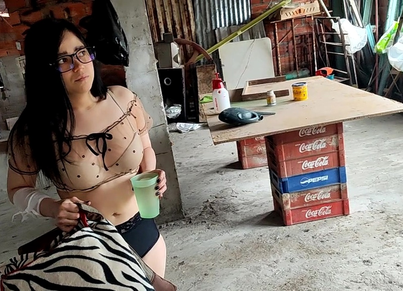 Sex with My Stepcousin in an Abandoned Place Hidden From Our Parents