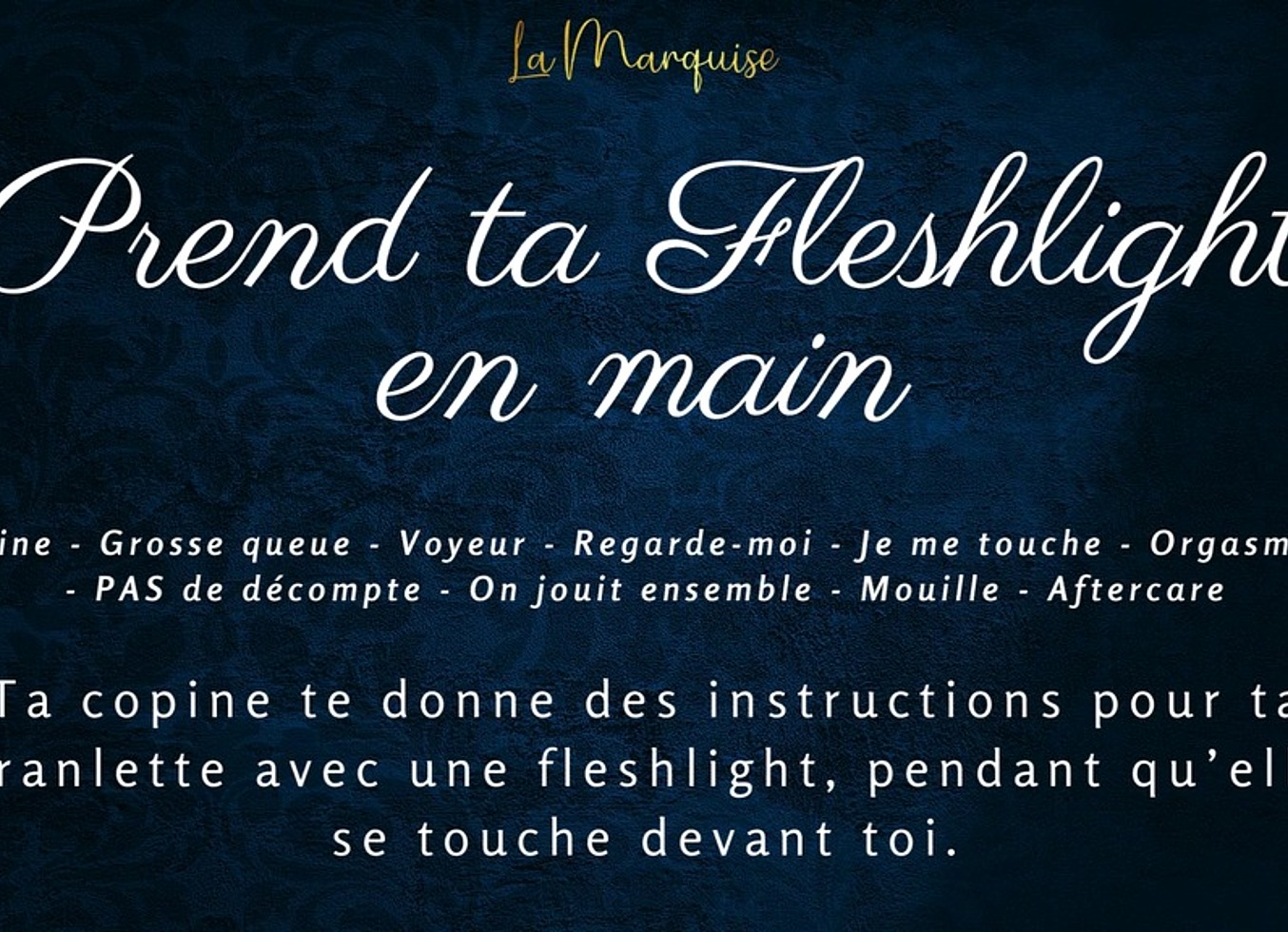 Prend Ta Fleshlight En Main - French Audio JOI Gfe Dirty Talk