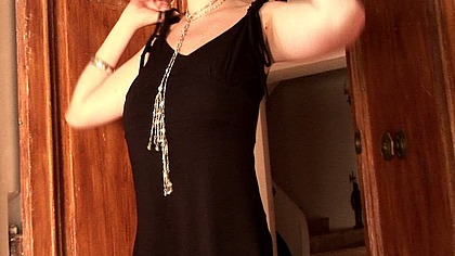 Sweet busty babe masturbating