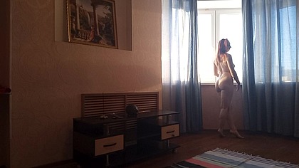 Morning yoga starts dressed and ends naked