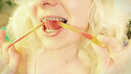 mukbang video - close up ASMR