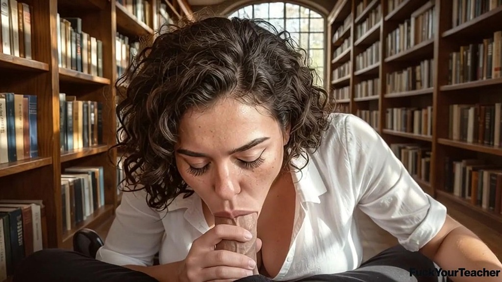 Il mio studente ed io rompiamo il silenzio in biblioteca con i miei gemiti (generati dall'IA) () my student and i are breaking the silence in the library with my moans(ai generated) ()