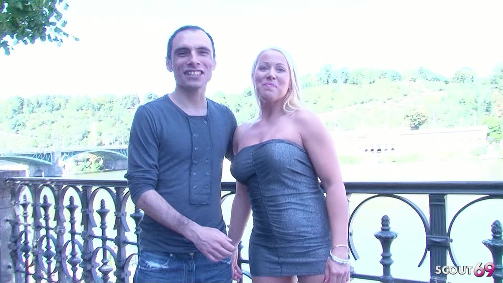 Blonde Beauty with Big round Ass seduce to First Deep Anal Sex Casting by ugly Guy with Fat Cock